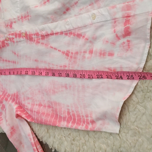 LUCKY BRAND Tie-dye Button Down Top - Picture 10 of 10